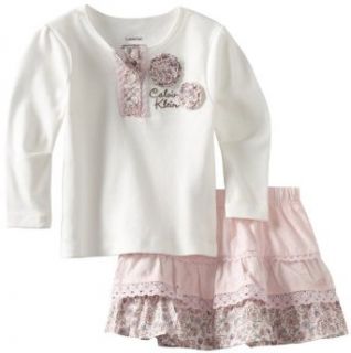 girls Infant Top With Scooter Set, White/pink, 18 Months Clothing
