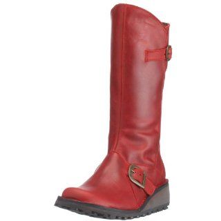 Fly london Mes Red Womens New Cheap Winter Boots Shoes