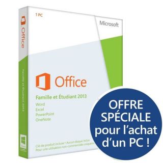 Office Famille et Etudiant 2013   1 PC   Achat / Vente LOGICIEL