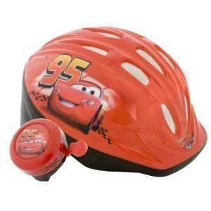 Cars Toddler Microshell Boys Helmet (Red) [Bicycle Bell