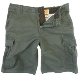 Timberland Mens Cargo Shorts (32, Grape Leaf) Clothing