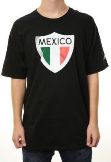 Adidas Mens Mexico Soccer Team Black T Shirt W/Adidas