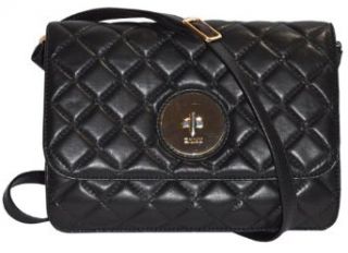 DKNY Black Sheep Skin Leather Quilted Napa Handbags Bag