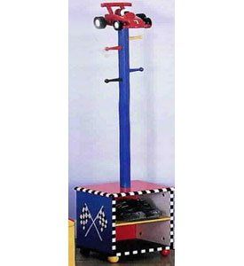 Race Car Coat Rack and Shoes Holder Baby