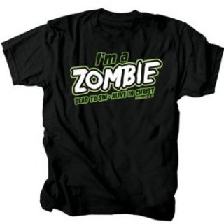 Christian T shirt Zombie Dead To Sin Alive In Christ