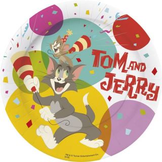 10 Assiettes Tom et Jerry (23cm)   Paquet de 10 assiettes Tom et Jerry