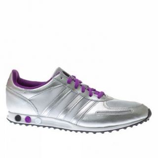  Adidas Trainers Shoes Womens La Trainer Sleek Silver Shoes