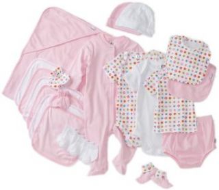 Gerber Baby girls Newborn Deluxe Layette Set, Pink/White