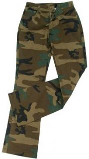 Womens Woodland Camouflage Stretch Flare Pants Clothing