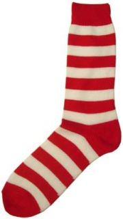 Red / White Striped Socks by KJ Beckett Clothing