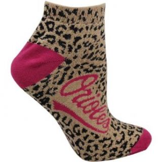 MLB Baltimore Orioles Ladies Animal Print Ankle Socks