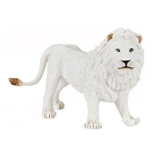 blanc 14.5 cm X 9 cm   Achat / Vente FIGURINE PAPO   Lion blanc 14