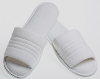 White International Robes Mens Open Toe Slippers Shoes