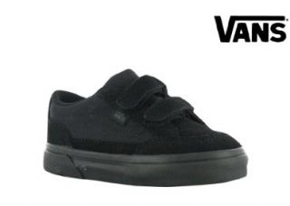  Vans Boys Bearcat V Skate Shoe (Toddler) Black/Black Shoes