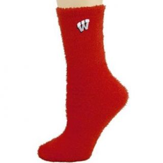 NCAA Wisconsin Badgers Cardinal Feather Touch Socks