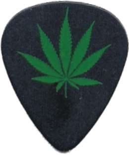 Pot Leaf Logo Guitar Pick Clothing
