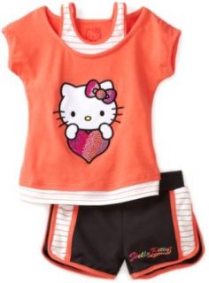 Hello Kitty Girls 2 6X Toddler Mesh Applique And