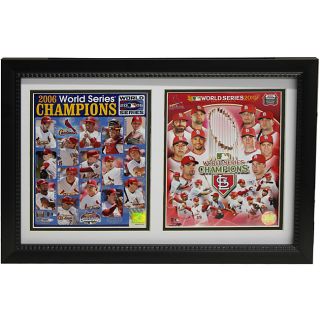 St. Louis Cardinals 2011/2006 World Series Champion Double Frame Today