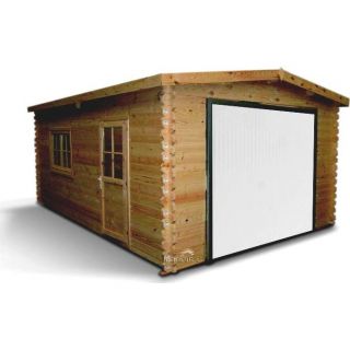 Garage en bois surface 22,34 m²   34 mm   Achat / Vente GARAGE