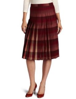 Pendleton Womens The Reversible Pleated Skirt, Crimson