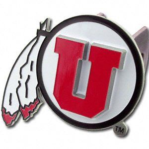 Utah Utes Pewter Logo Trailer Hitch Cover Sports