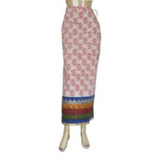Summer Spring Wrap Long Skirt Cotton Printed Dress Long
