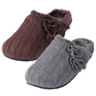 Madden Girl by Steve Madden Womens Billiee Cable Knit Slippers