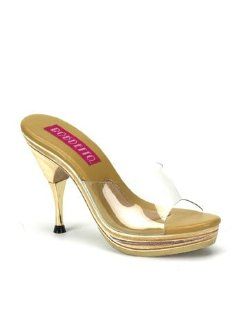 Metal Tipped Wood Clog Slide Sandal   7 Shoes