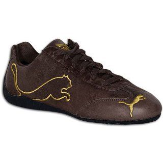 Speed Cat Big Leather ( sz. 44.0, Bracken Brown/Metallic Gold ) Shoes