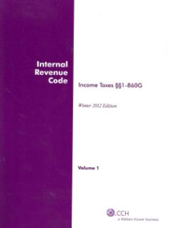Internal Revenue Code Winter 2012 (Paperback) Today $114.55