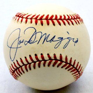Joe DiMaggio Signed AL Baseball   Sweet Spot JSA