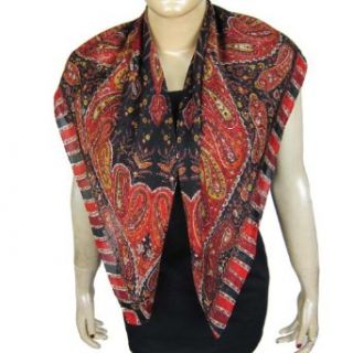 Clothing Online Silk Scarf Gifts Indian Wear 43 X 43 Inches Clothing