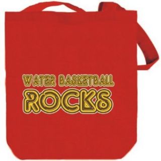 Water Basketball ROCKS  Red Canvas Tote Bag Unisex