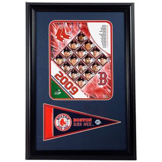 2009 Boston Red Sox 12x18 Print with Mini Pennant