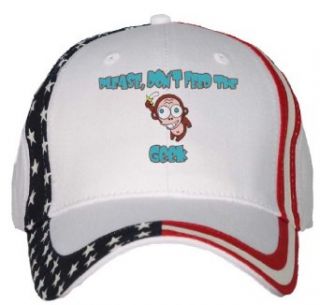 Please, Dont Feed The Geek USA Flag Hat / Baseball Cap