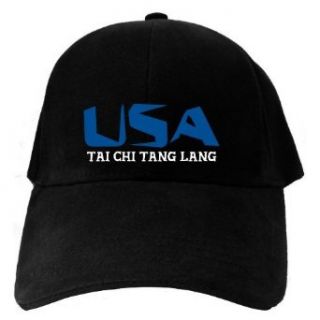 Caps Black Usa Tai Chi Tang Lang  Martial Arts Clothing