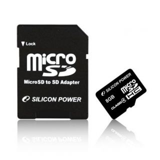 Micro SDHC 32 Go Class 6 Silicon Power avec ada…   Achat / Vente