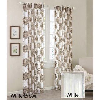 Madison Park Emerson Damask 84 inch Curtain Panel