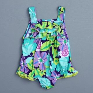 Carters Infant Girl 1 piece Floral Swimsuit