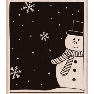 Hero Arts Snowman & Snowflakes Mounted Rubber Stamp