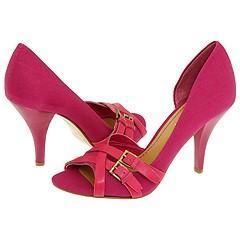 Nine West Matador Dark Pink/Dark Pink Fabric Pumps/Heels