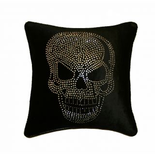 JAR Designs Large Skull Black Throw Pillow Today $118.19