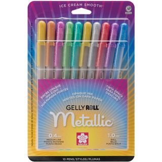 Sakura Metallic Gelly Roll Pens (Pack of 10)