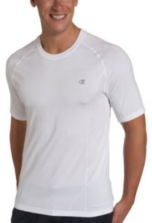 Champion Mens Double Dry Seamless Vented Tee, White, XX