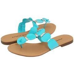 Madden Girl Fridaa Turquoise Patent Sandals