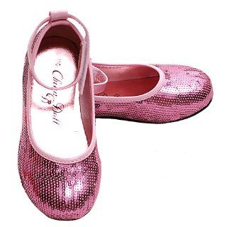 Girls Light Pink Sequin Soft Sole Dress Shoe 7 China Doll Shoes