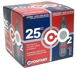 Crosman 12 Gram CO2, 25 Cartridges Crosman 12 Gram CO2, 25