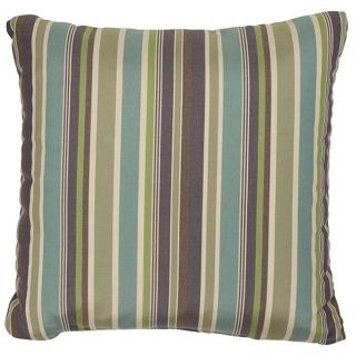 Green/ Blue/ Purple 18 inch Knife edged Outdoor Pillows with Sunbrella