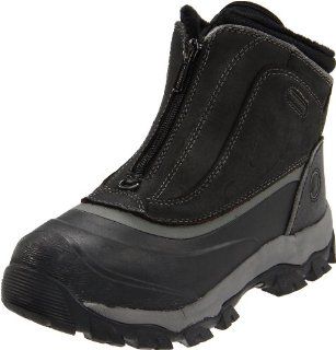 Khombu Mens Summit Zip 2 Boot,Black,10 D US Shoes