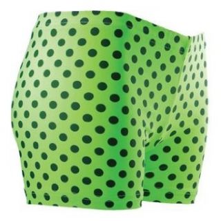 GemGear Green/Black Polka Dot Volleyball Spandex Shorts